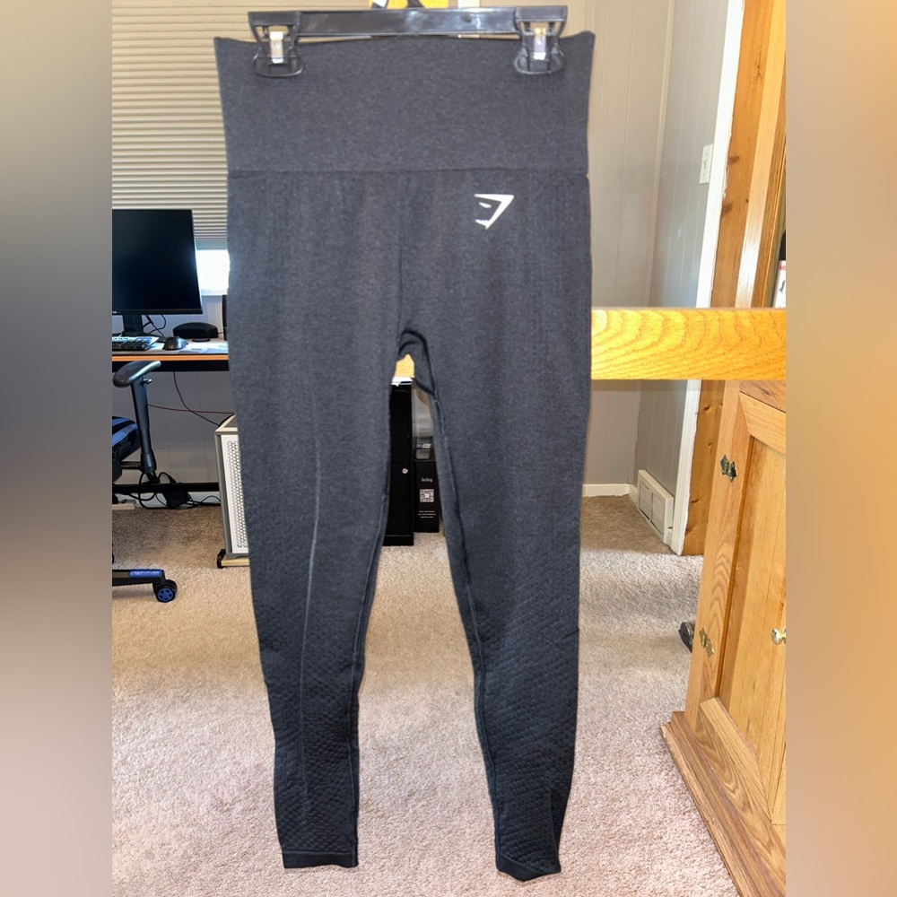 Gymshark Vital Seamless Leggings - black marl